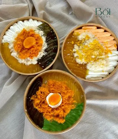Hình ảnh BLTM mix 3 sốt mè matcha bơ trứng 