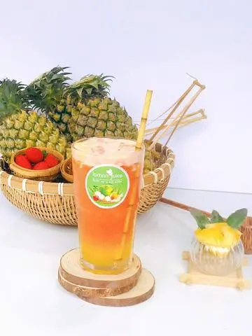 Hình ảnh Nước Ép Thơm - Dâu 
