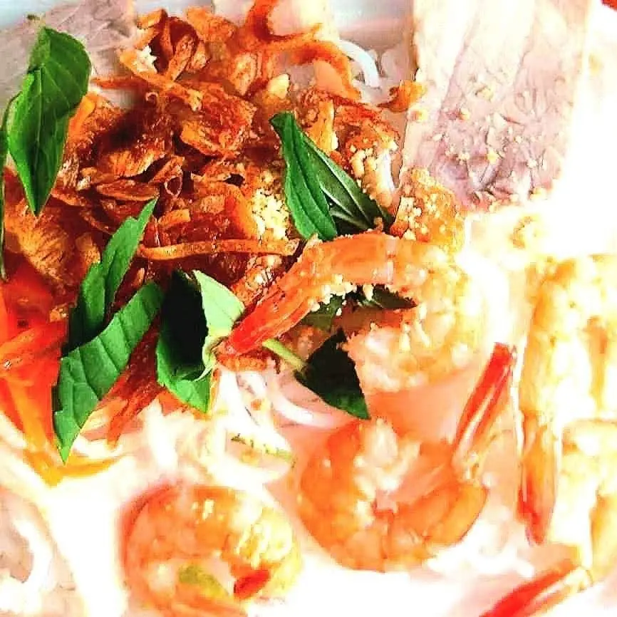 Hình ảnh bún thịt luộc nước mắm