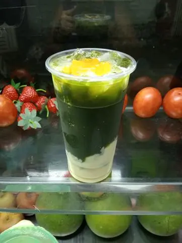 Hình ảnh rau má đậu xanh sữa dừa size L