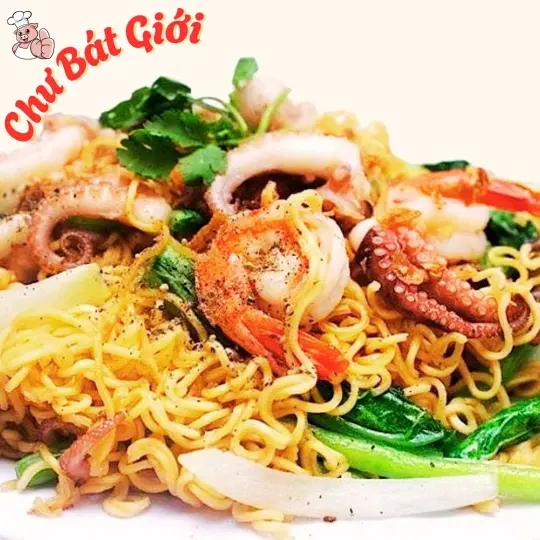 Hình ảnh Mì Xào Bạch Tuộc Rau Củ