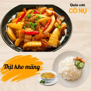 Hình ảnh Cơm thịt kho măng