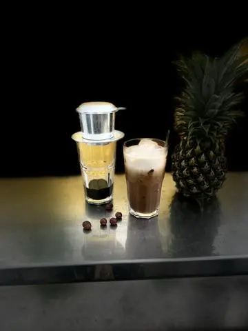 Hình ảnh Cà phê sữa đá - ice coffee with milk
