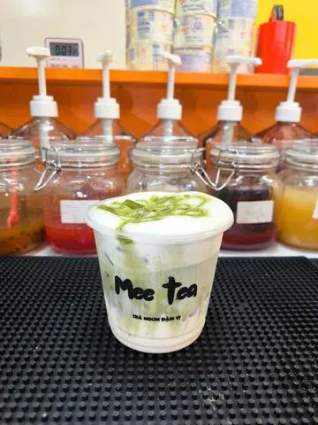 Hình ảnh matcha latte sữa