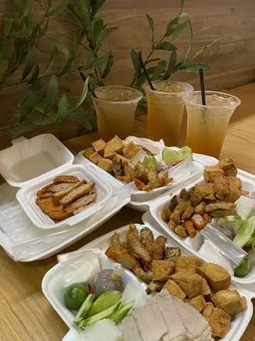 Hình ảnh [SET 3 NGƯỜI A]:  3 BÚN ĐẬU ĐẶC BIỆT + 1 CHẢ CUA VỪA + 1 BÁNH TRÁNG + 3 TRÀ TẮC LỚN 			