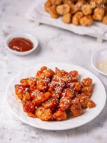 Hình ảnh Gà popcorn sốt chua ngọt