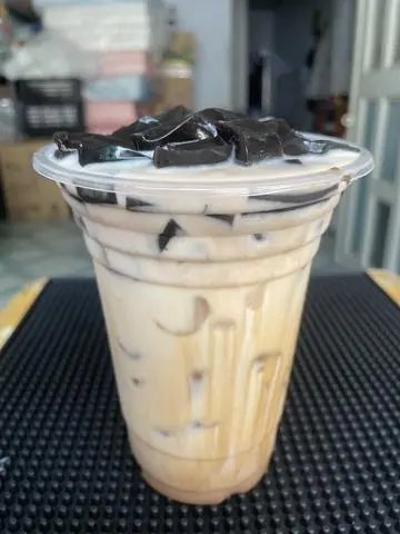 Hình ảnh Sữa tươi sương sáo đường đen