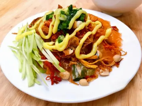 Hình ảnh combo 1Cuốn tcẩm lớn +1sợi trộn Thập Cẩm nhỏ +2hồng trà tắc (L)