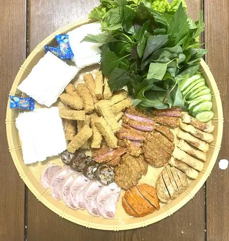 Hình ảnh Bún Đậu Combo 3 Người ăn + Bánh tráng