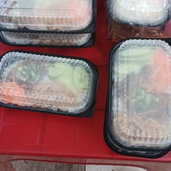 Hình ảnh cơm nem nướng + bì