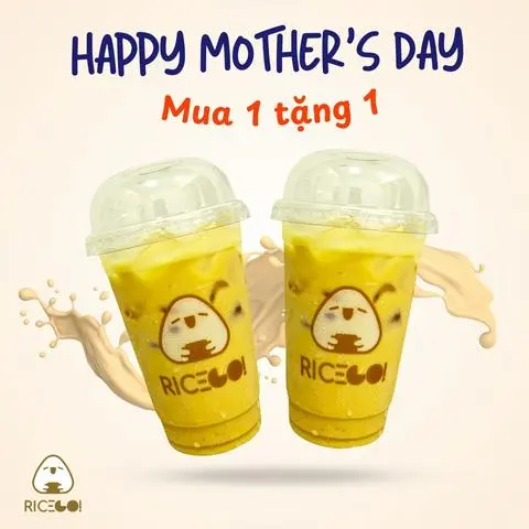 Hình ảnh Trà Sữa Rice Go (Happy mother's day)