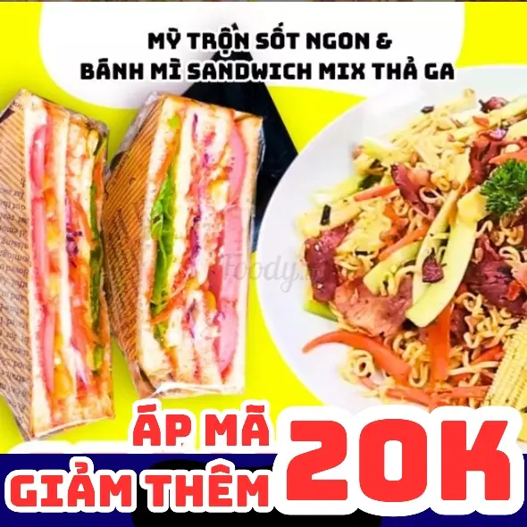 Hình ảnh Mỳ Trộn Sốt Ngon Mix Thả Ga + Bánh Mỳ Sandwich Tự Chọn