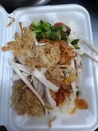 Hình ảnh xôi chả lụa chà bông 