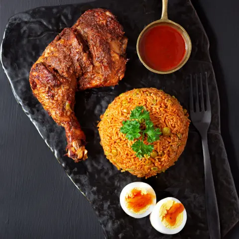 Hình ảnh Cơm gà nước mắm ĐÙI SIÊU TO sốt ĐẶC BIỆT + kèm CANH