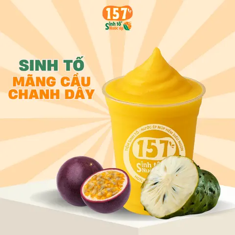 Hình ảnh Sinh tố mãng cầu chanh dây