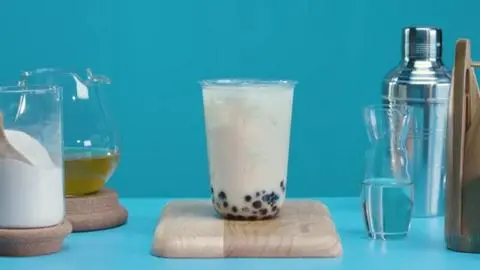 Hình ảnh Trà sữa gạo rang - trân châu đen