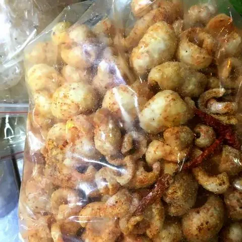 Hình ảnh Da heo dòn áo muối tỏi ớt nhuyễn bich kít 100gram