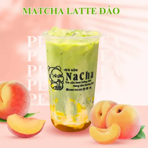 Hình ảnh Matcha Latte Đào