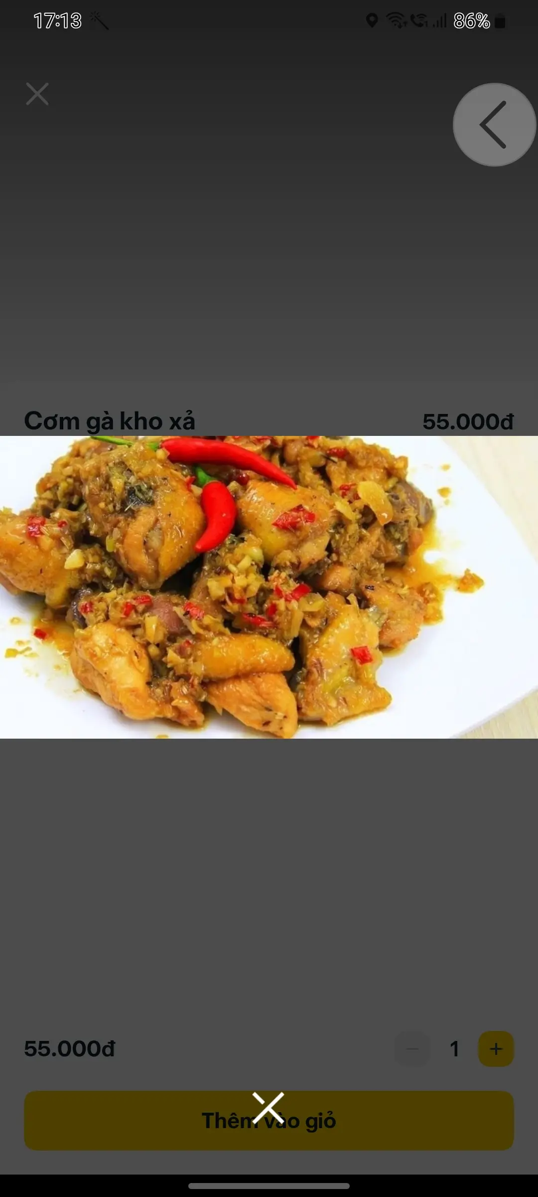 Hình ảnh Com ga kho xa ot