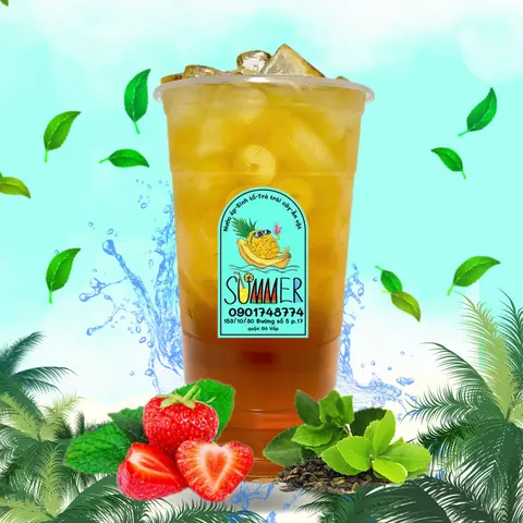 Hình ảnh Trà Dâu Ly 700ml  