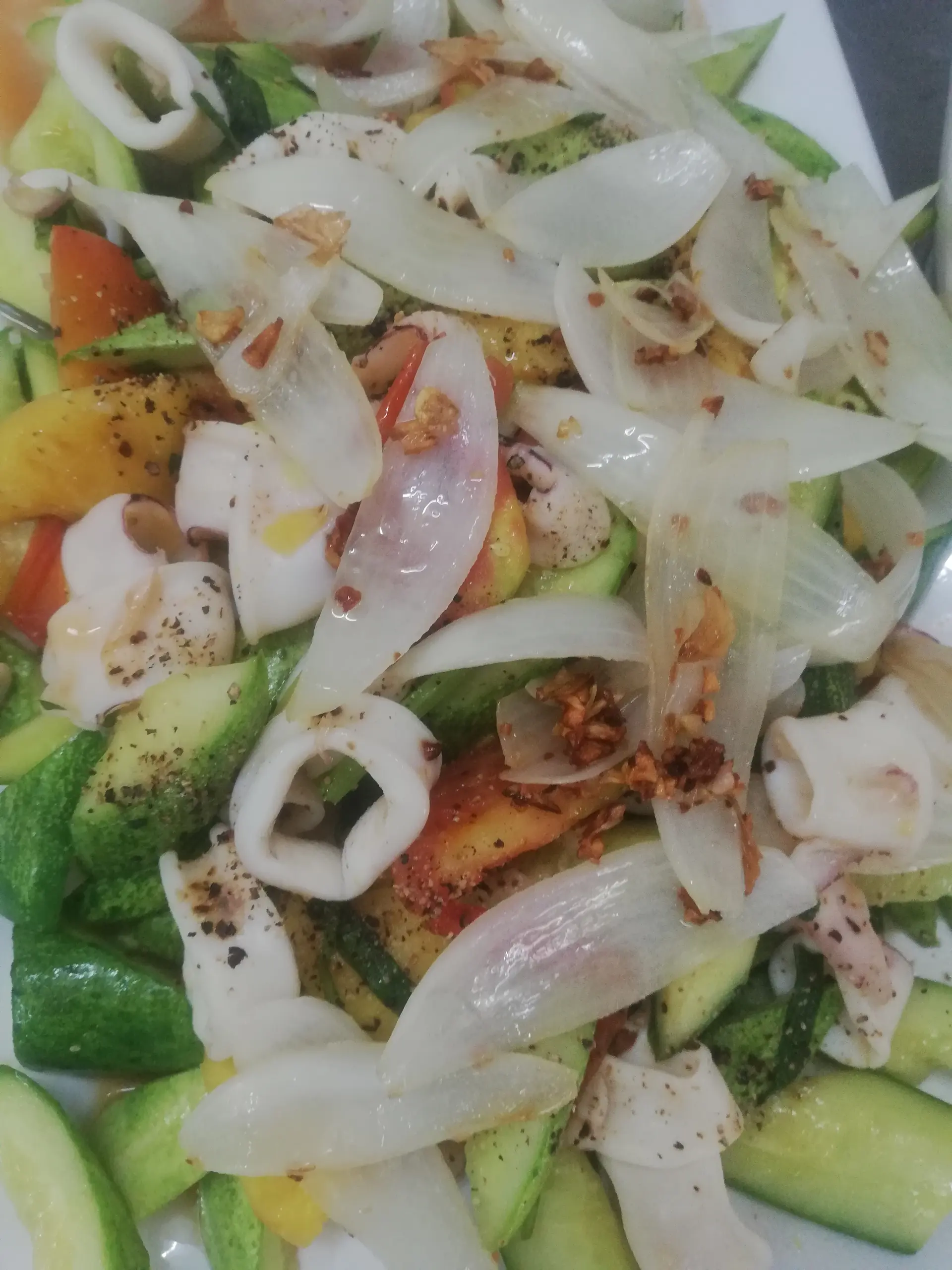 Hình ảnh Cơm Mực Xào chua ngọt 