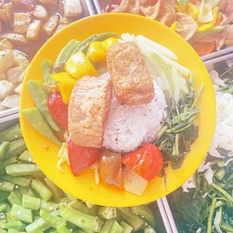 Hình ảnh Cơm sườn  ram Sốt Me chay