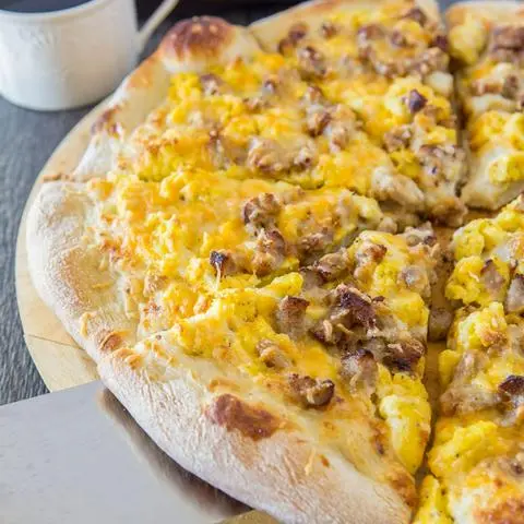 Hình ảnh Pizza Xốt Phô Mai Xúc Xích Bacon