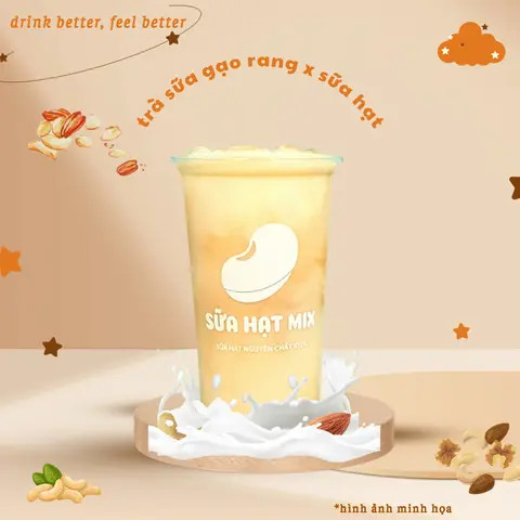 Hình ảnh Trà Sữa Gạo Rang L