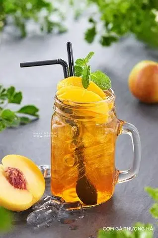 Hình ảnh TRÀ ĐÀO MIX THẠCH ĐÀO 