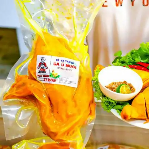 Hình ảnh GÀ TA TAM KÌ Ủ MUỐI NGUYÊN CON LẠNH CHẶT SẴN 