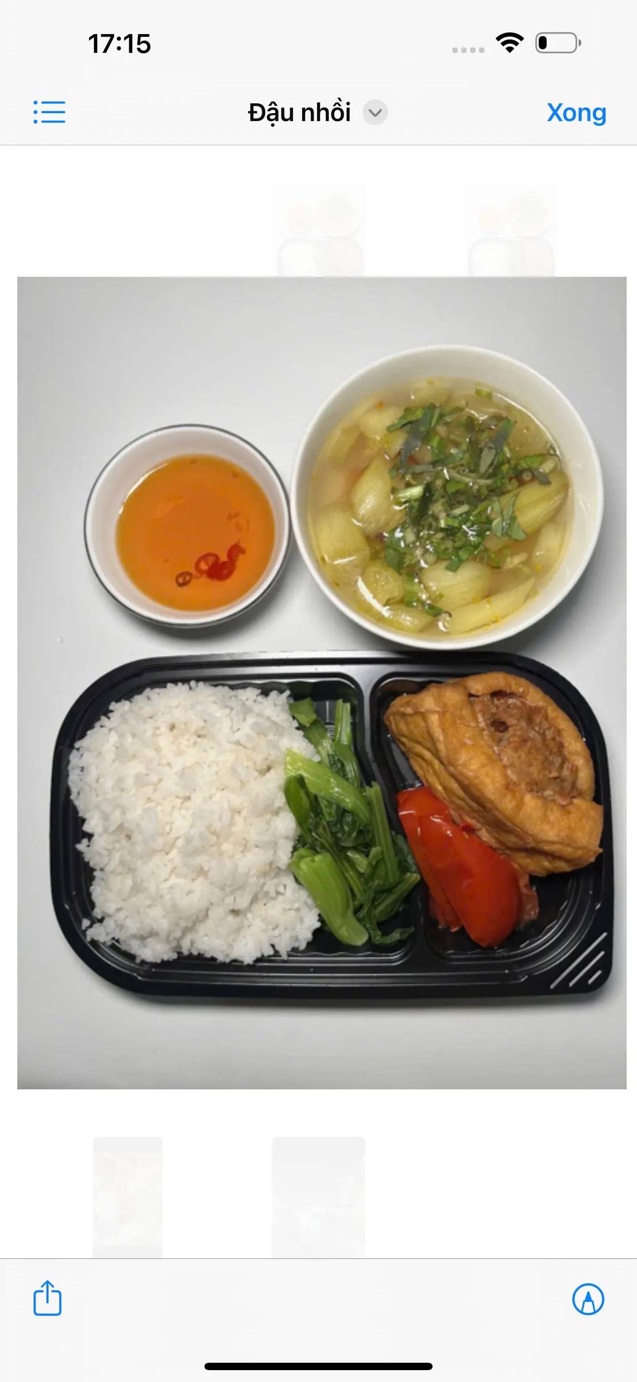 Hình ảnh Combo Cơm Đậu Nhồi Thịt + Canh Khổ Qua 