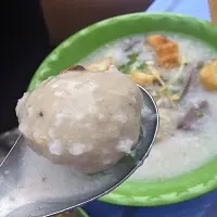 Hình ảnh cháo thit, (bò viên)  lớn 