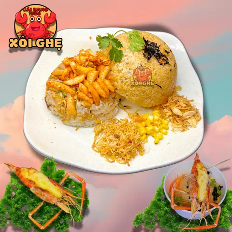 Hình ảnh Xôi ghẹ đặc biệt + Tôm càng sen phô mai