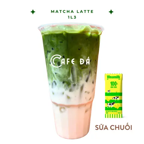 Hình ảnh Matcha latte sữa chuối chà bá 1L3