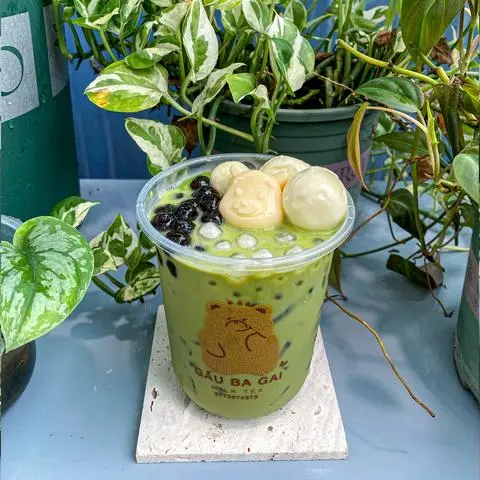 Hình ảnh Trà sữa thái xanh - full topping