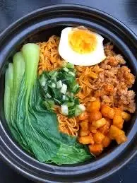 Hình ảnh Mì trộn tóp mỡ+thịt bằm