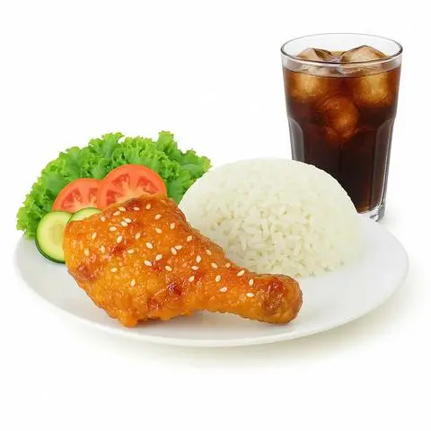 Hình ảnh cơm gà sốt vị hàn