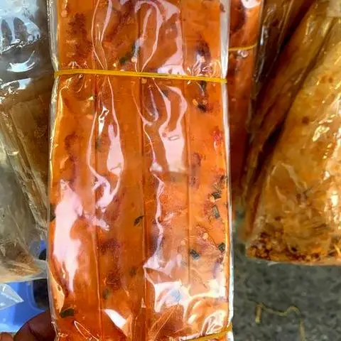 Hình ảnh Bánh tráng dẻo tôm cuốn tép và khô bò gừng sét 4 cuốn