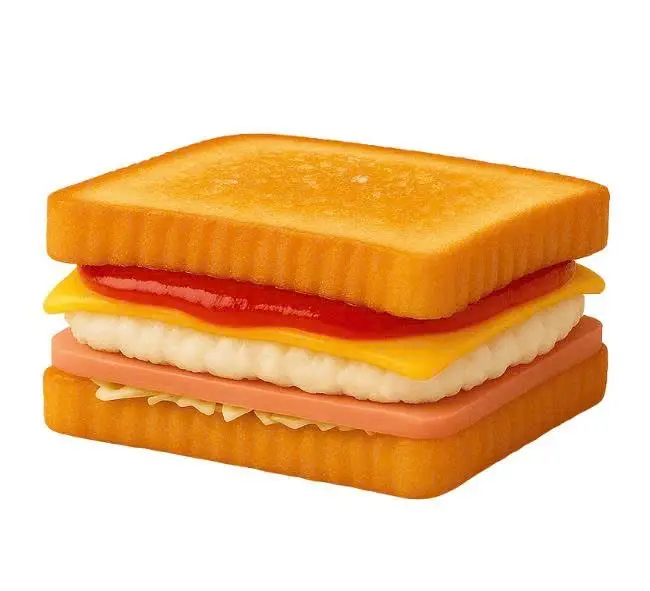 Hình ảnh Toast Tôm (bánh mì nướng Patty tôm làm thủ công kiểu Hàn Quốc)