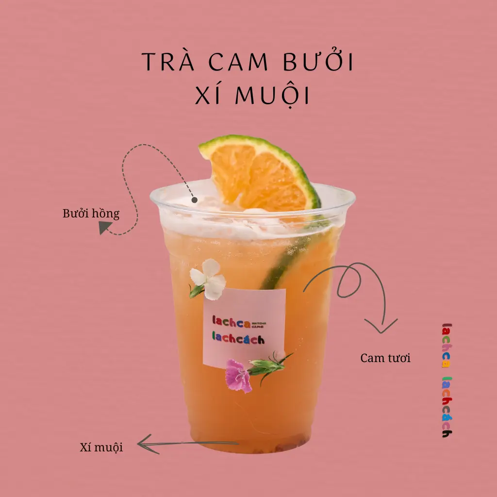 Hình ảnh Trà cam bưởi xí muội