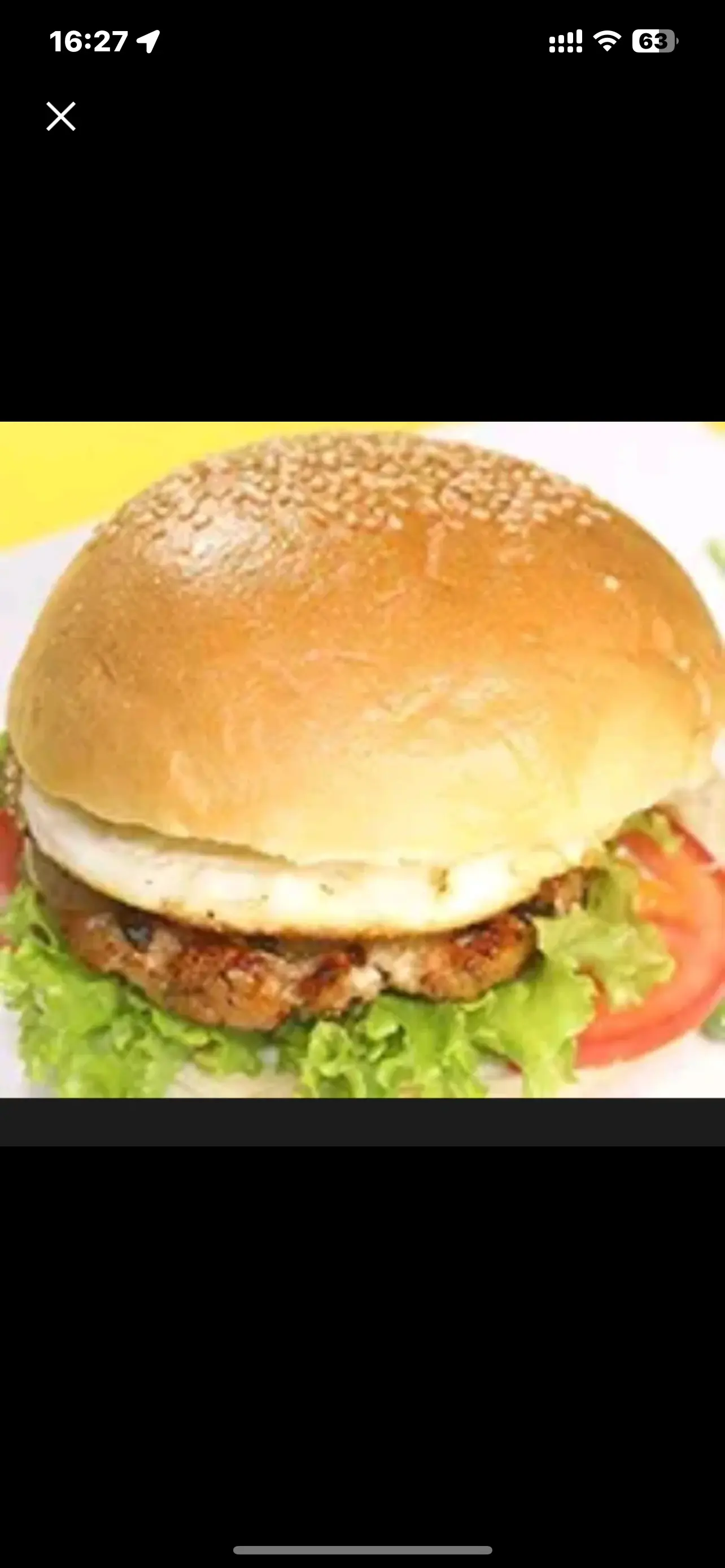 Hình ảnh Hamburger bò trứng