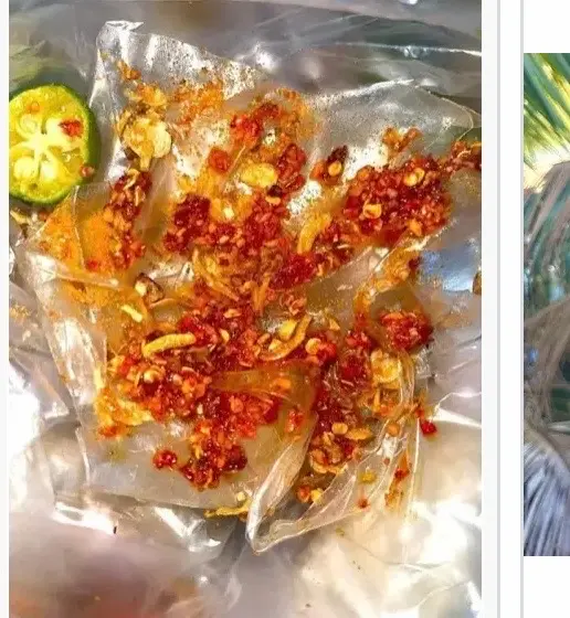 Hình ảnh bánh phơi sương trộn ớt sate muối chay 