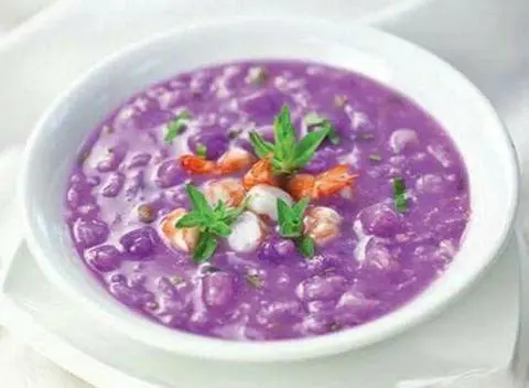 Hình ảnh canh khoai mỡ thịt bằm + dưa mắm( KHÔNG CƠM)