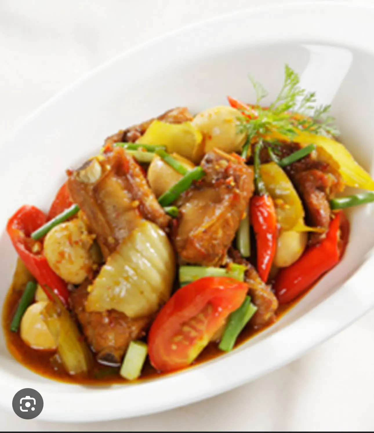Hình ảnh Cơm sườn xào cải chua