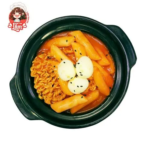 Hình ảnh Mì gói trộn tokbokki trứng cút