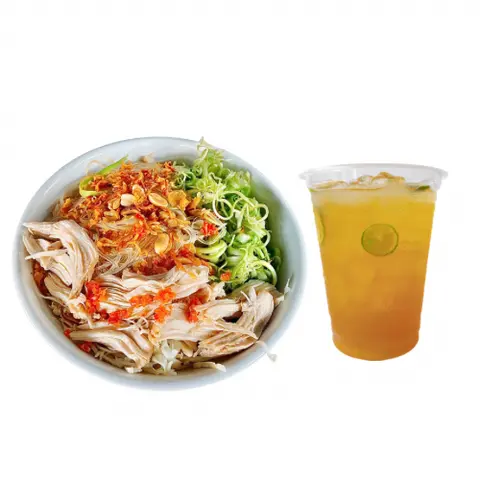 Hình ảnh Combo Miến trộn Gà + Trà tắc