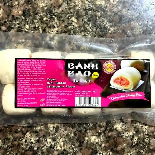 Hình ảnh Bánh bao tơ cuộn hương dâu