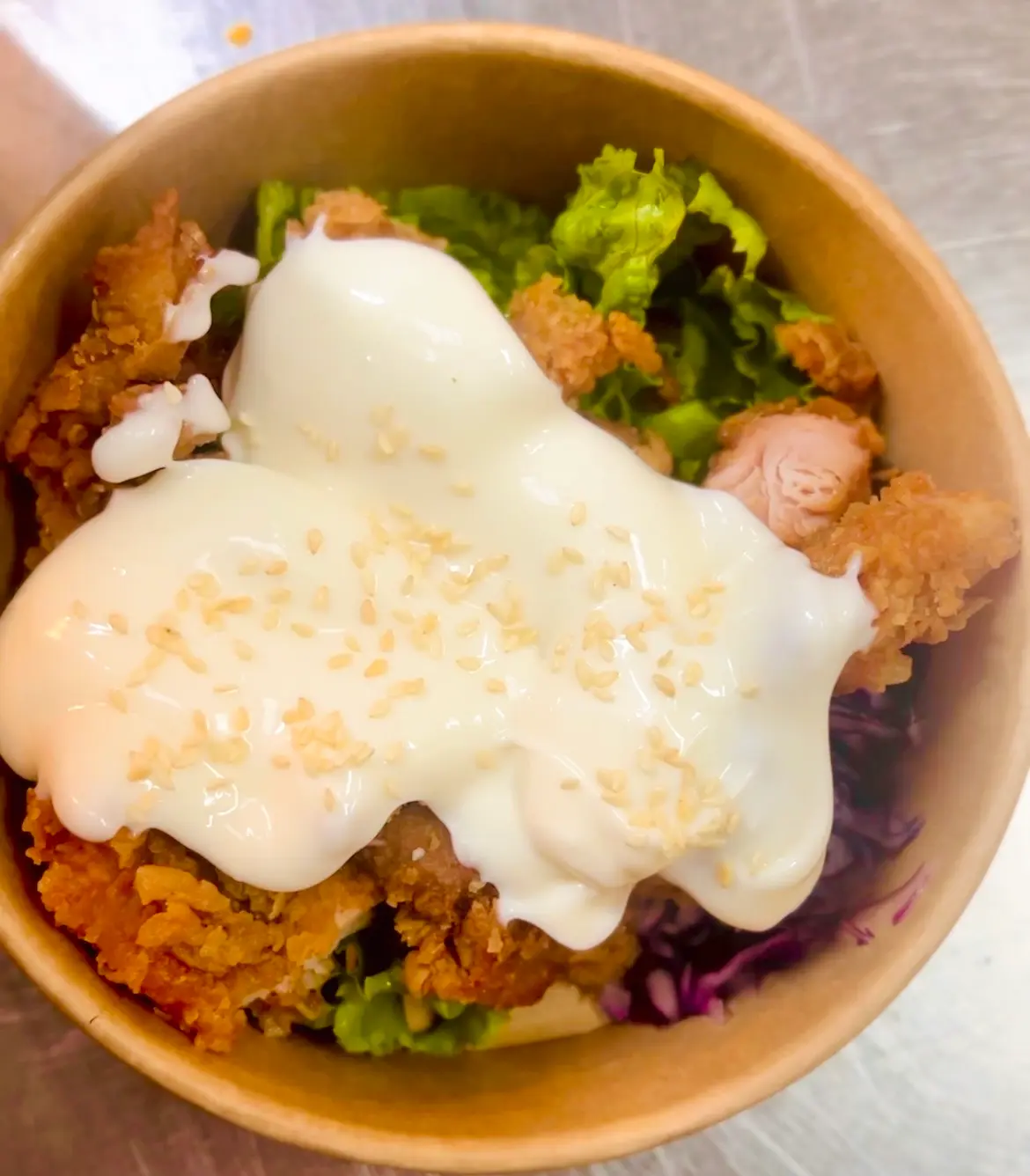 Hình ảnh Gà Viên Mix Tobokki Sốt Béo