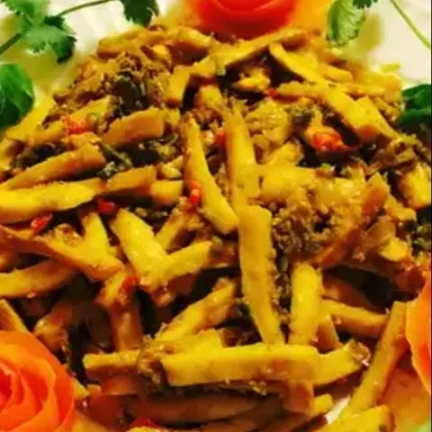 Hình ảnh nấm đùi gà kho xả 