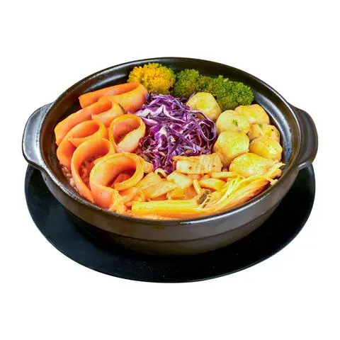 Hình ảnh Mì kim chi xúc xích - cá viên